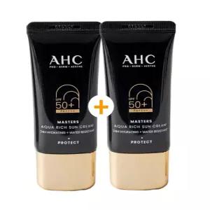 AHC 선크림 마스터즈 아쿠아리치 50ml+50ml