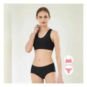 베이직 엘르 베이직스킨 여성인 X백 래쉬가드이너 브라팬티 수영복세트 BEL-S247K 950823