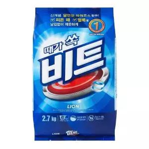 라이온 CDP944F8 비트 세탁세제 2.7kg 리필