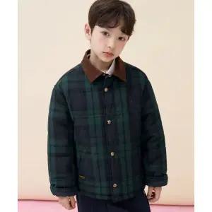 매장정품 빈폴 키즈 BEANPOLE KIDS 클래식 체크 패딩 점퍼 그린 (BI6138U03M) BI6138U03M 723686