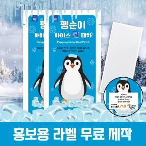 국내인증 팽순이 아이스쿨패치 열냉각시트 쿨링젤 민트향 냉감패치 끈적임없는 10매
