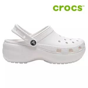 [크록스] 샌들 /t1- 206750-100 / Womens Classic Platform Clog White