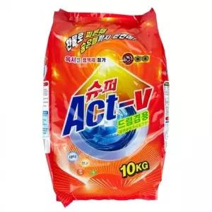 슈퍼액트 분말세제 일반드럼겸용 10kg-D 세탁세제 빨래세제 대용량