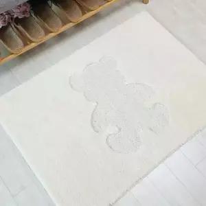 [하프클럽/알티피아]국내산 극세사 욕실 현관 발매트 아이보리 45x65cm