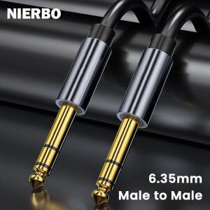 NIERBO 기타 악기 케이블  프리미엄 6.35mm 모노 잭  1/4 인치 TS 6.35mm-6.35mm
