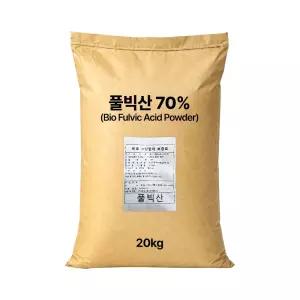 풀빅산 70% 토양개량 비료원료 20kg 전기전도도 감소