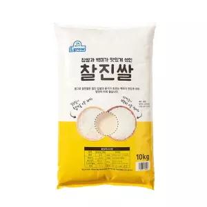 엘그로 롯데상사 25년 햅쌀 찹쌀과 백미가 맛있게 섞인 찰진쌀 10kg