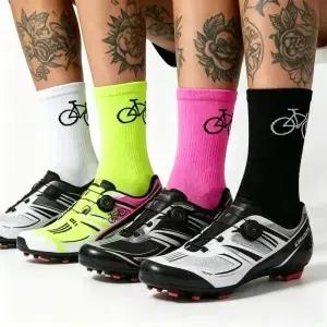 사이클링 양말 MTB 자전거 통기성 속건성 스트레치 로드 야외 스포츠 레이싱 러닝