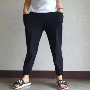 조거팬츠 쿨 국내산 바지 스판 여성 밴딩 블랙