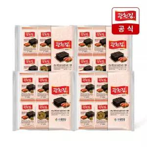 광천김 명란맛김 조미김 도시락김 밥반찬 술안주 12개입 4개 MNS