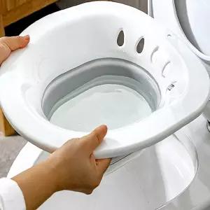 도넛방석 휴대용 온욕 좌욕대야 반신욕기 찜질 족욕기 좌욕의자 접이식 가정용