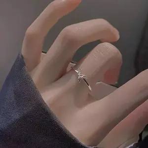 종이학 큐빅 반지 오픈링 커플 우정 반지 쥬얼리 악세사리 애끼 엄지 링-WFPO71O