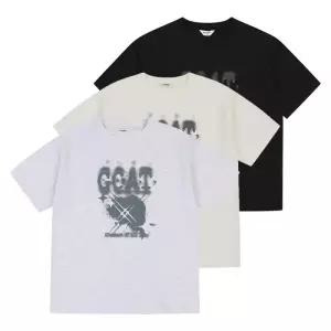 에꼴리에 고트 그래픽 쿨양면티 26B0431-BK/GY/WT