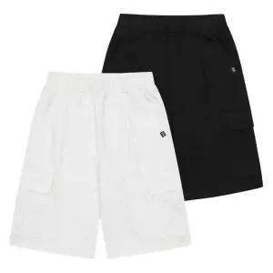 에꼴리에 버뮤다 카고 트레이닝 바지 25B0207-BK/GY