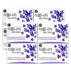 목욕탕비누 식물나라 라벤더 릴렉싱 세수 비누 4입 90g 2개