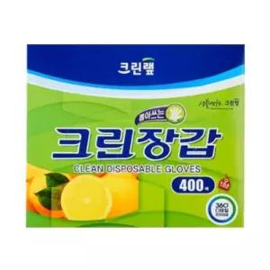 크린 크린 위생장갑 중 400매 비닐장갑 일회용품