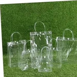 PVC 투명 쇼핑백 구디백 답례품 선물포장 가로형 2호