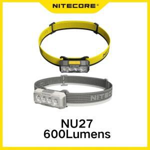 Nitecore NU27 600루멘 량 다중 색온도 충전 야외 헤드랜턴 램프 내장 배터리