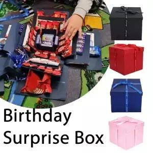 발렌타인데이 서프라이즈 폭발 상자 수제 조립 간식 선물 DIY 크리스마스 생일 결혼 기념일