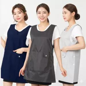 원피스 앞치마 얇고 가벼운 요양사 요양원 카페 주방 식당 단체 50장이상 인쇄무료