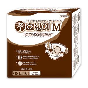 효심이 기저귀 성인용 매직벨트형 겉기저귀 100매