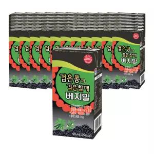 정식품 베지밀 검은콩과 검은참깨 190ml 72개