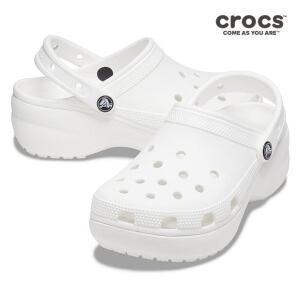 [크록스]슬리퍼 샌들 TQJ 206750-100 CLASSIC PLATFORM CLOG W WHI