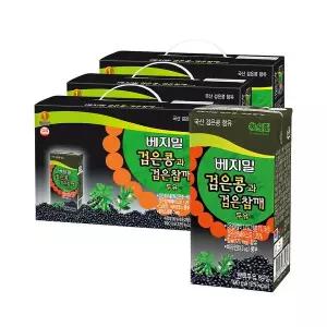 [베지밀][선물포장 미포함][무료배송]검은콩과검은참깨 190mlX24입X3박스