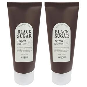 스킨푸드 블랙슈가 퍼펙트 스크럽 폼 180g 2개