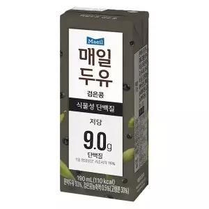 [셀러허브][매일유업] 매일 두유 검은콩 190ml x 48팩 (S11315322)