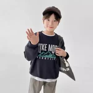 [리틀브로]B.마운트맨투맨_차콜[티셔츠BFGS562B]
