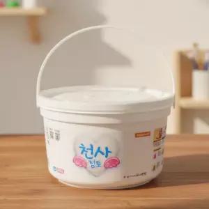 도너랜드 천사점토 350g 클레이 점토 대용량 가벼운 찰흙 촉감 놀이 벌크형 1통