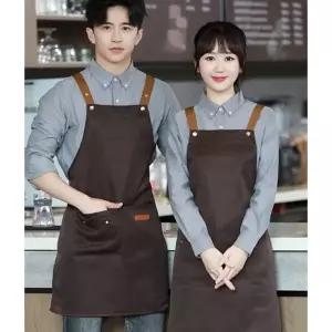 [당일] 심플 방수 캔버스 카페 공방 앞치마