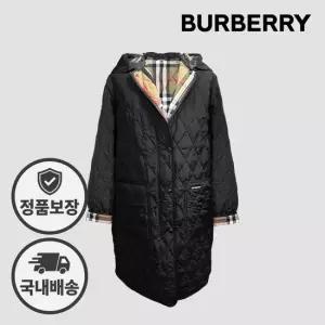 버버리 파크게이트 퀄팅 롱 후드 자켓 80842091 81214671 블랙