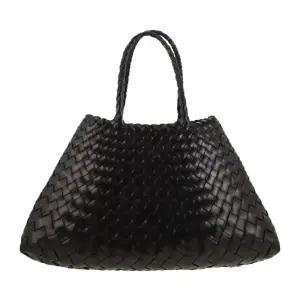 드래곤디퓨전 산타 크로체 스몰 더블 탑 핸들 쇼퍼 백 8893 BLACK