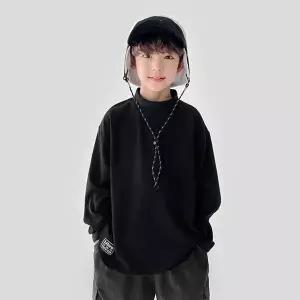 [리틀브로]B.미니와플폴라티_블랙[티셔츠BFKM520C]