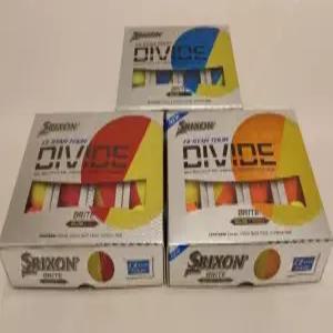 정품SRIXON 2023 NEW DIVIDE 디바이드 반반공 골프공 3피스 엘로우블루 마포골프