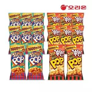 오리온 치킨팝 치즈뿌린 치킨팝 65g x 8p + 닭강정맛 65g x 8p