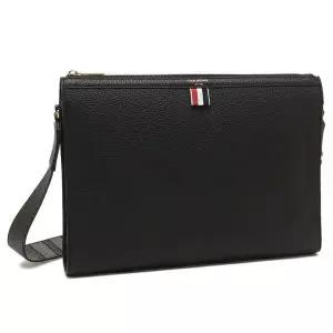 THOM BROWNE 톰브라운 페블 그레인 사선 크로스바디 도큐먼트 홀더 (UAG177A 00198 001)