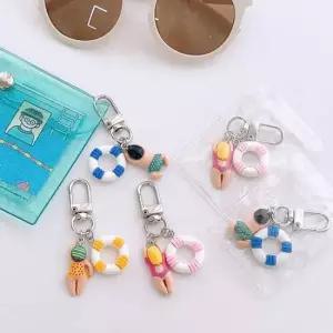 귀여운열쇠고리 스위머튜브키링 수영키링 미니 백참 가방 꾸미기 차키키링
