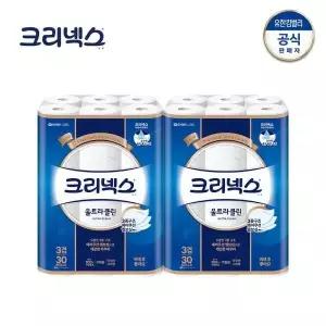 [크리넥스] 울트라클린 27m 30롤 x 2팩