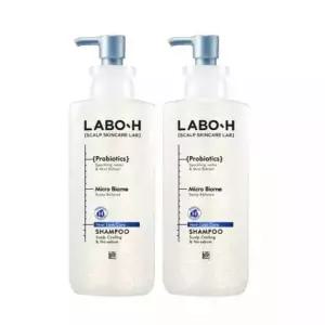 라보에이치 두피강화 클리닉 쿨링 노세범 샴푸 400ml 2개