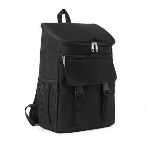 [우리리빙]데이쿨 보온보냉 백팩 가방 (20L) (블랙+블랙) (28274558)