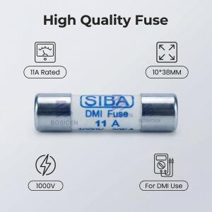 5PCS SIBA 5019906.11 DMI 퓨즈 FF 11A 1000V 30kA 고속 작동 세라믹 10x38 FLUKE 디지털 멀티 미터용