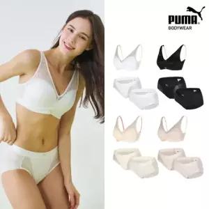 푸마 바디웨어 여성 노와이어 메쉬 커버업 브라팬티 12종세트