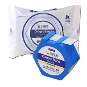 티엠에프 딤플밴드 15mm 70매 원형 주사밴드 채혈 얼굴패치 방수 일회용밴드 하이드로콜로이드 26.12.05까지