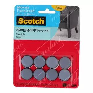 소 의자소리방지패드 층간소음방지 가구받침 가구이동 스카치 원형 슬라이더 8입