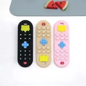실리콘 리모컨 모양 치발기 손끼임 방지 치아발육 스틱 캐릭터 진정용 바이트 토이