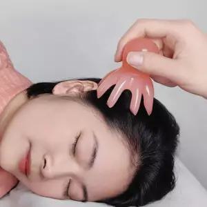 문어 마사지 빗 두피 목 어깨 괄사 마사지기