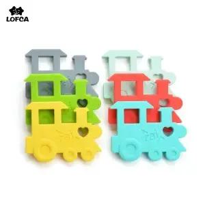 실리콘 Teether 쥬얼리에 대 한 치아 케어 기차 펜 던 트 choochoo 설치류 만들기 젖꼭지에 목걸이